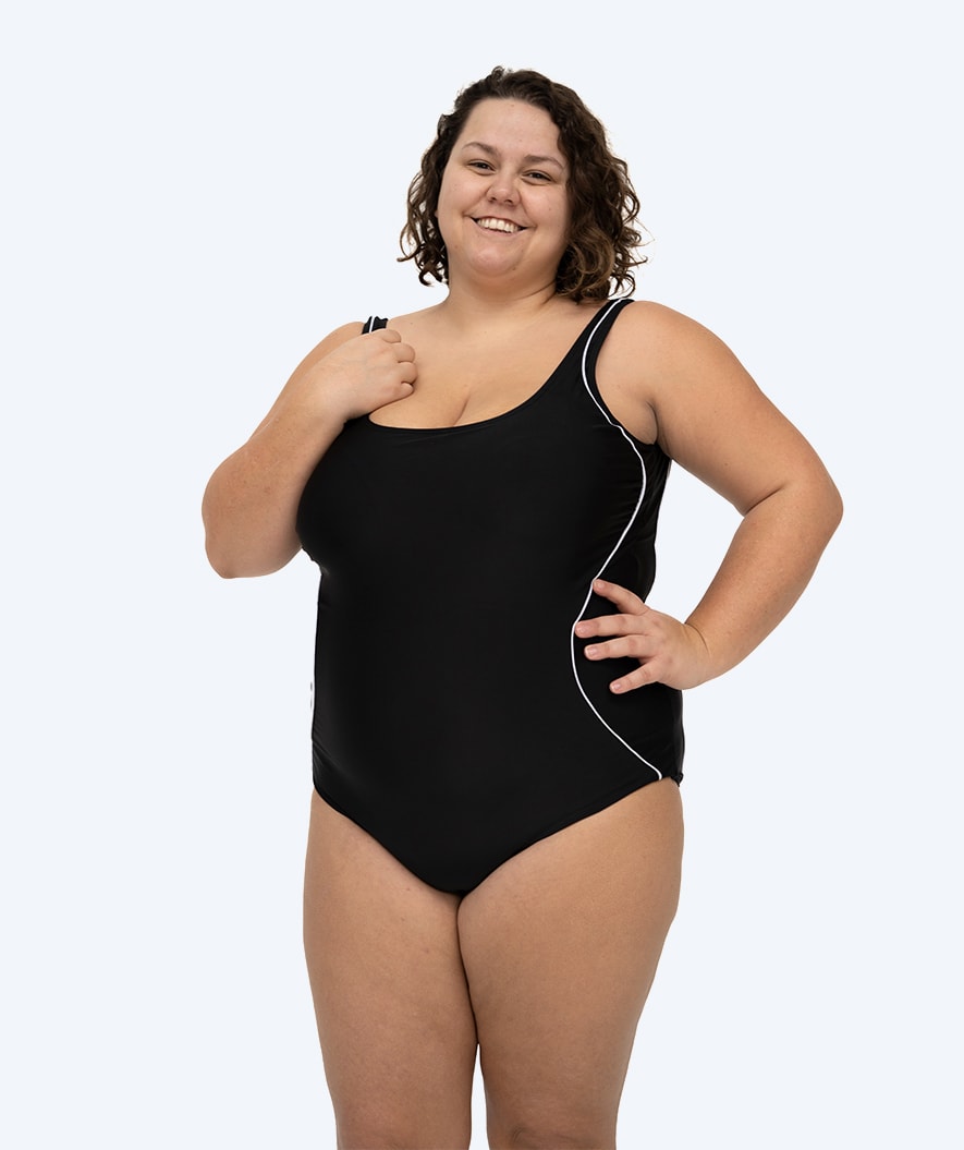 Watery uimapuku plus size naisille - Marilla - Musta