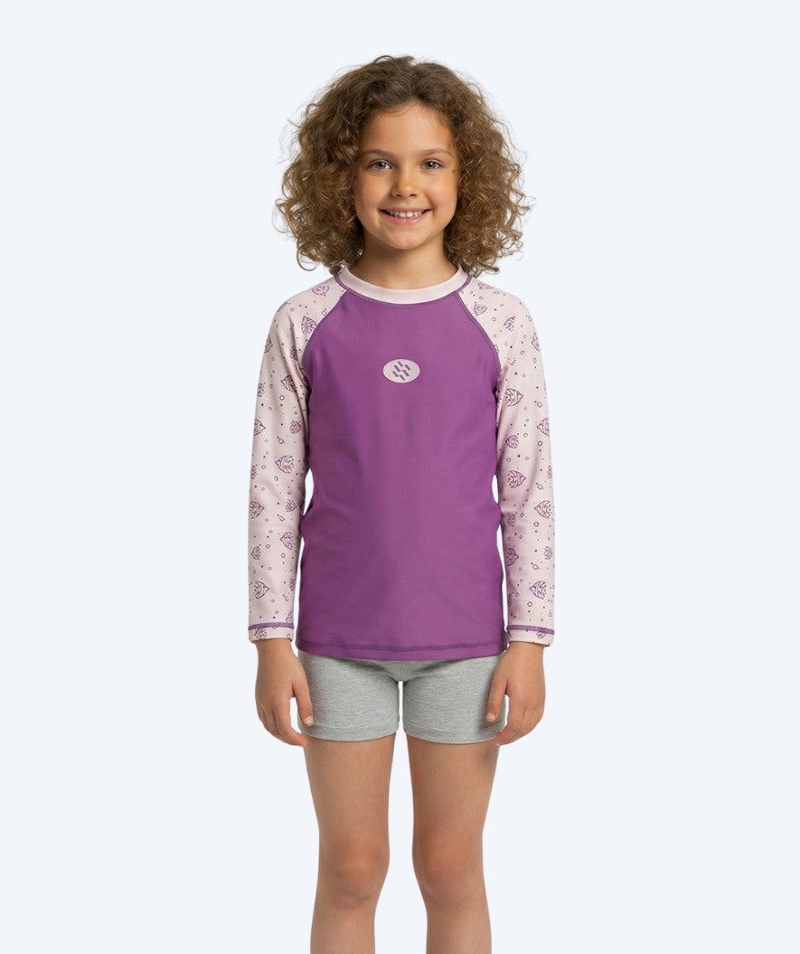 Watery UV-paidat lapsille - Brandman Pitkähihainen Rashguard - Pinkki/violetti