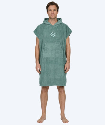 Watery kylpyponcho aikuisille - Puuvilla - Forest Green