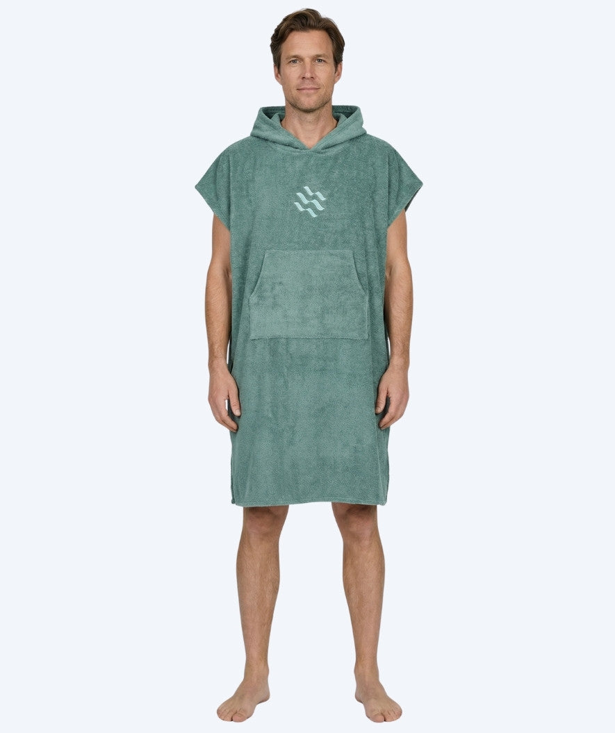 Watery kylpyponcho aikuisille - Puuvilla - Forest Green