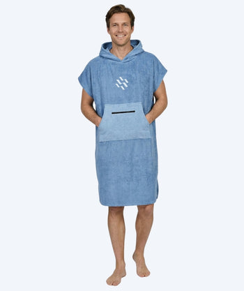 Watery kylpyponcho aikuisille - Puuvilla - Atlantic Blue