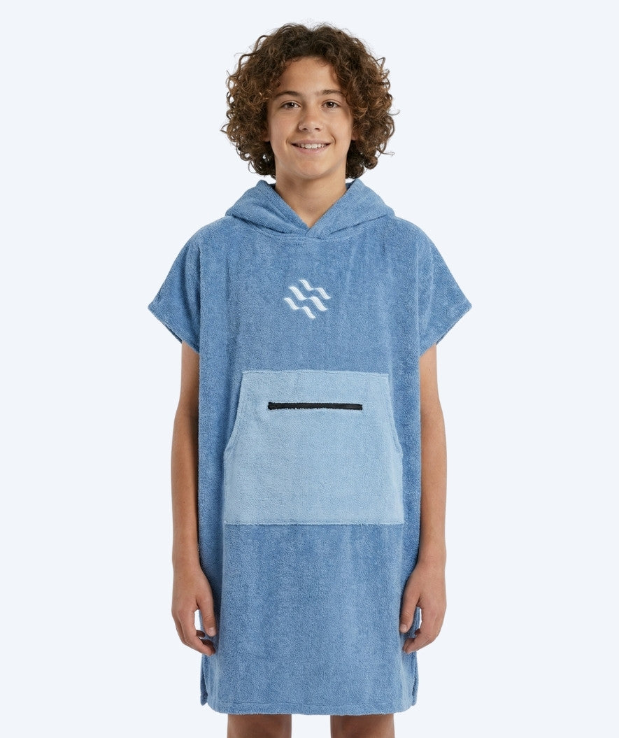 Watery kylpyponcho junioreille (6-15) - Puuvilla - Atlantic Blue