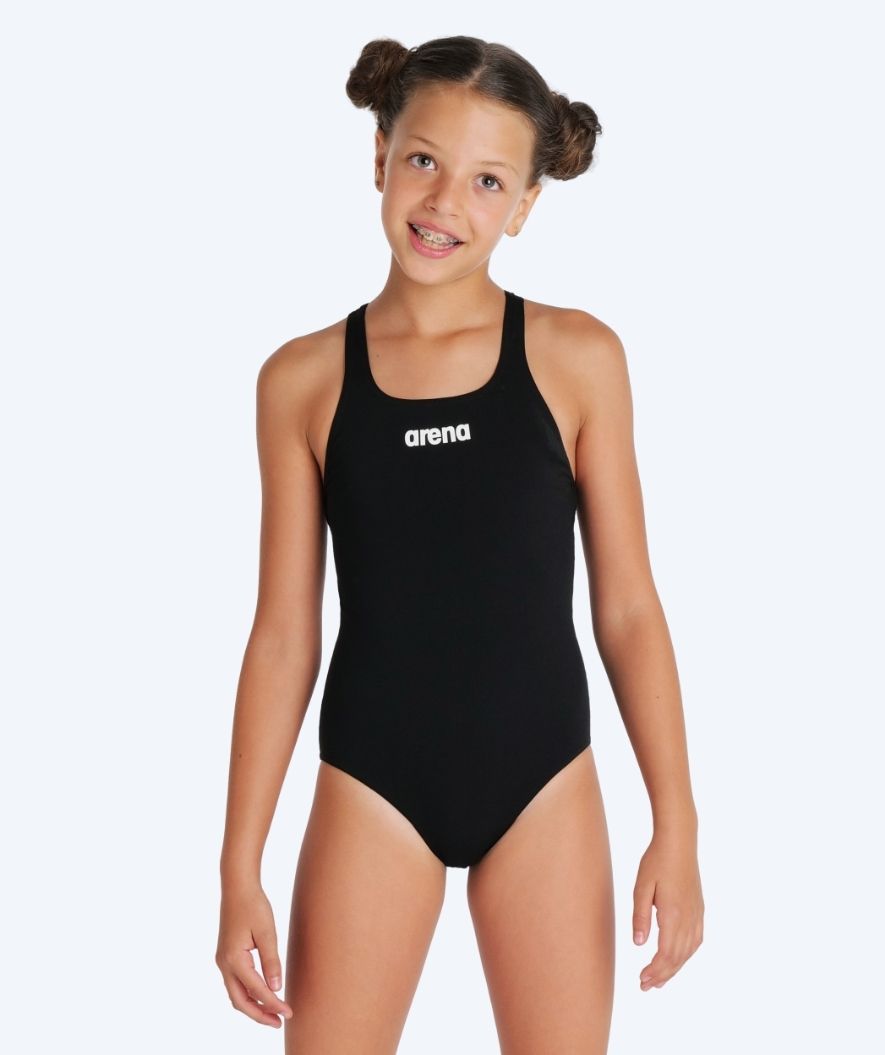 Arena uimapuku tytöille - Team Swim Pro Solid - Musta