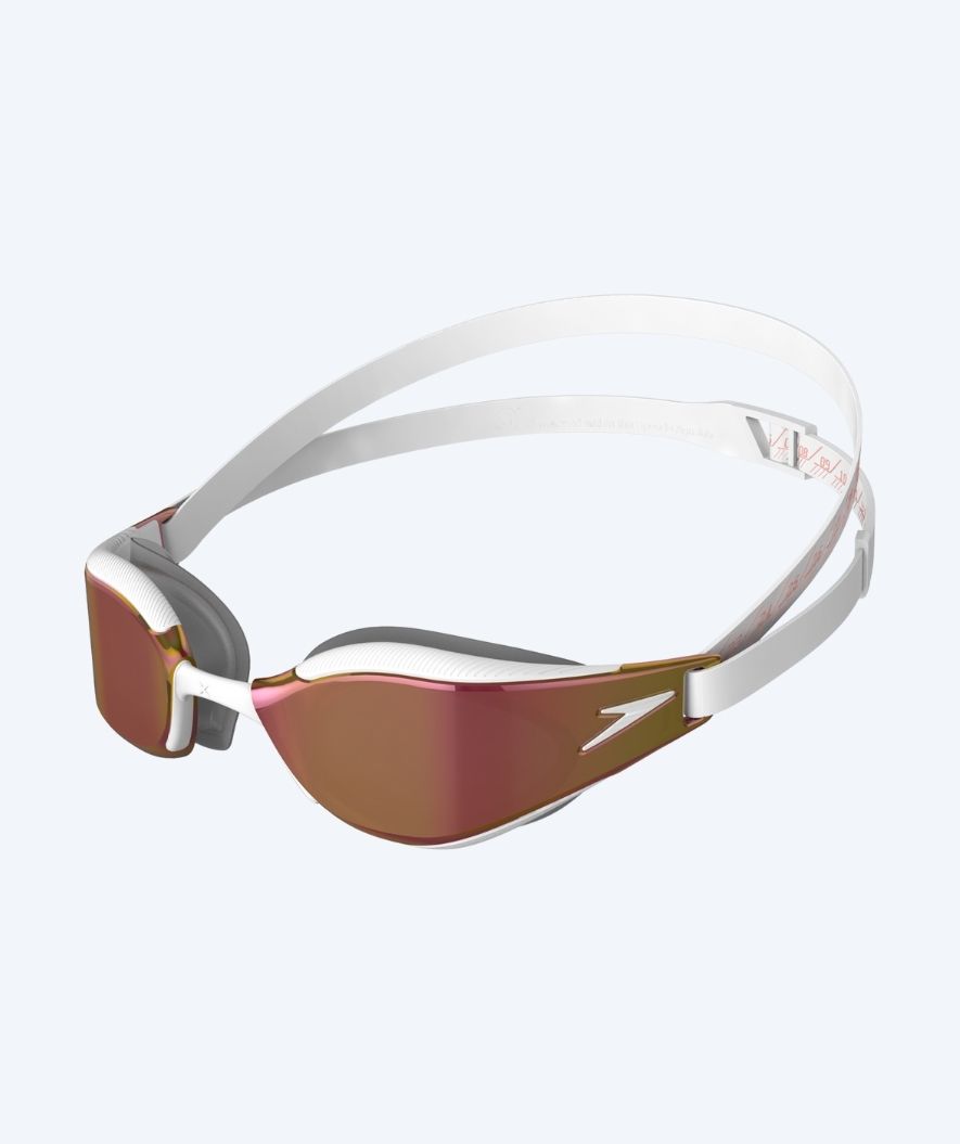 Speedo Elite-uimalasit - Fastskin Hyper Elite Mirror - Kulta/valkoinen