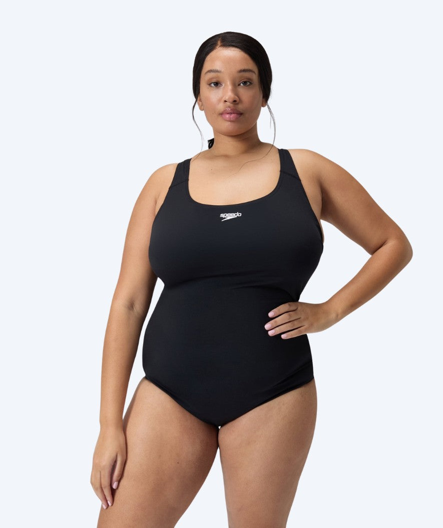 Speedo uimapuku plus size naisille - Endurance Medalist - Musta