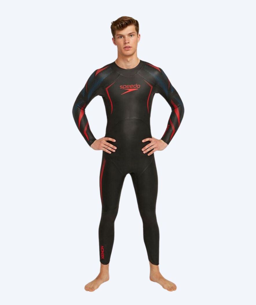 Speedo märkäpuku miehille - Xenon - Musta/punainen