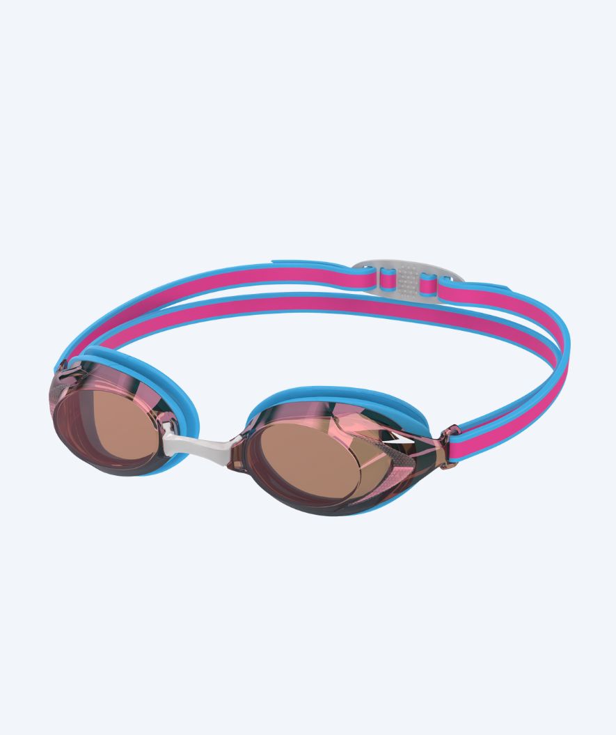 Speedo kilpauimalasit lapsille (6-14) - Vanquisher 3.0 Mirrored - Vaaleanpunainen/pronssi
