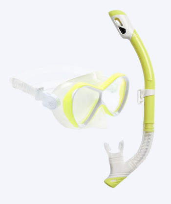 Watery Combo snorkkelisetti lapsille - Triton Full-dry - Keltainen