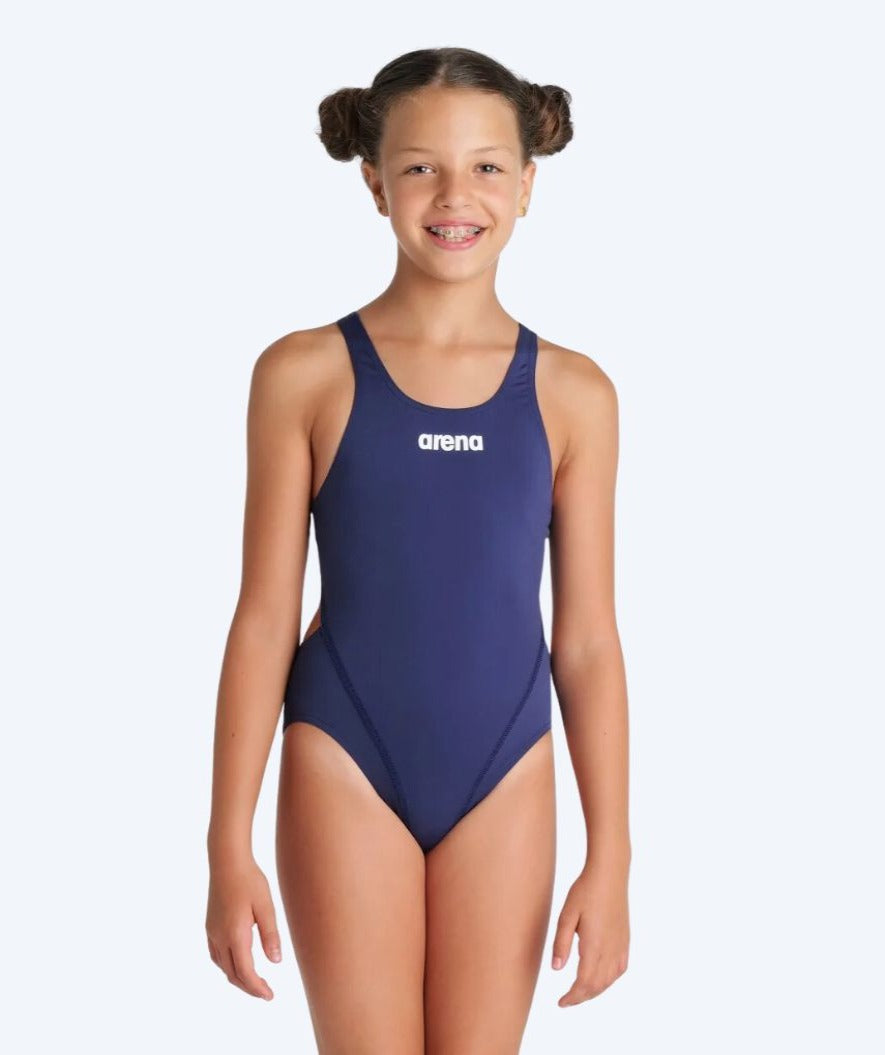 Arena uimapuku tytöille - Team Swim Tech Solid - Tummansininen
