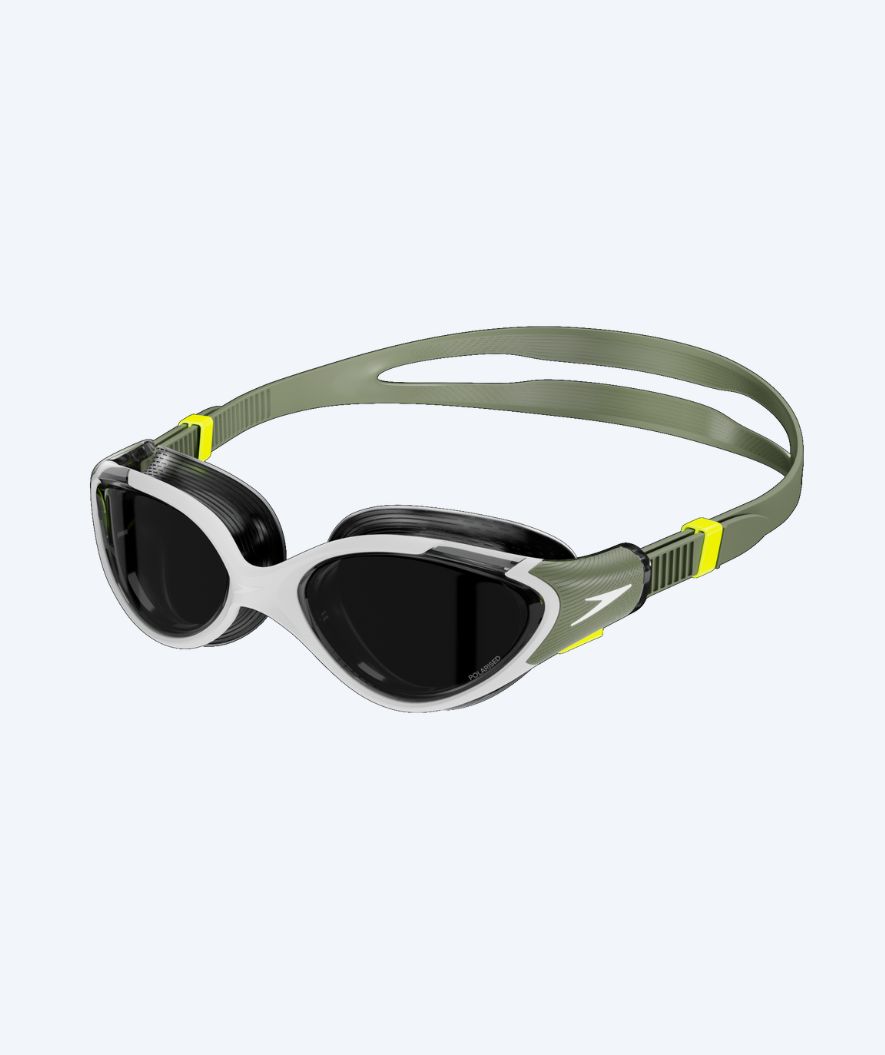 Speedo uimalasit kuntoiluun naisille - Biofuse 2.0 - Vihreä/valkoinen (Smoke linssi)
