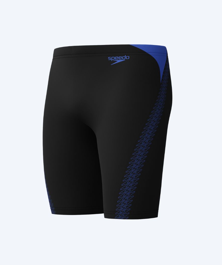 Speedo pitkät uimahousut miehille - Hyperboom Splice - Musta/tummansininen