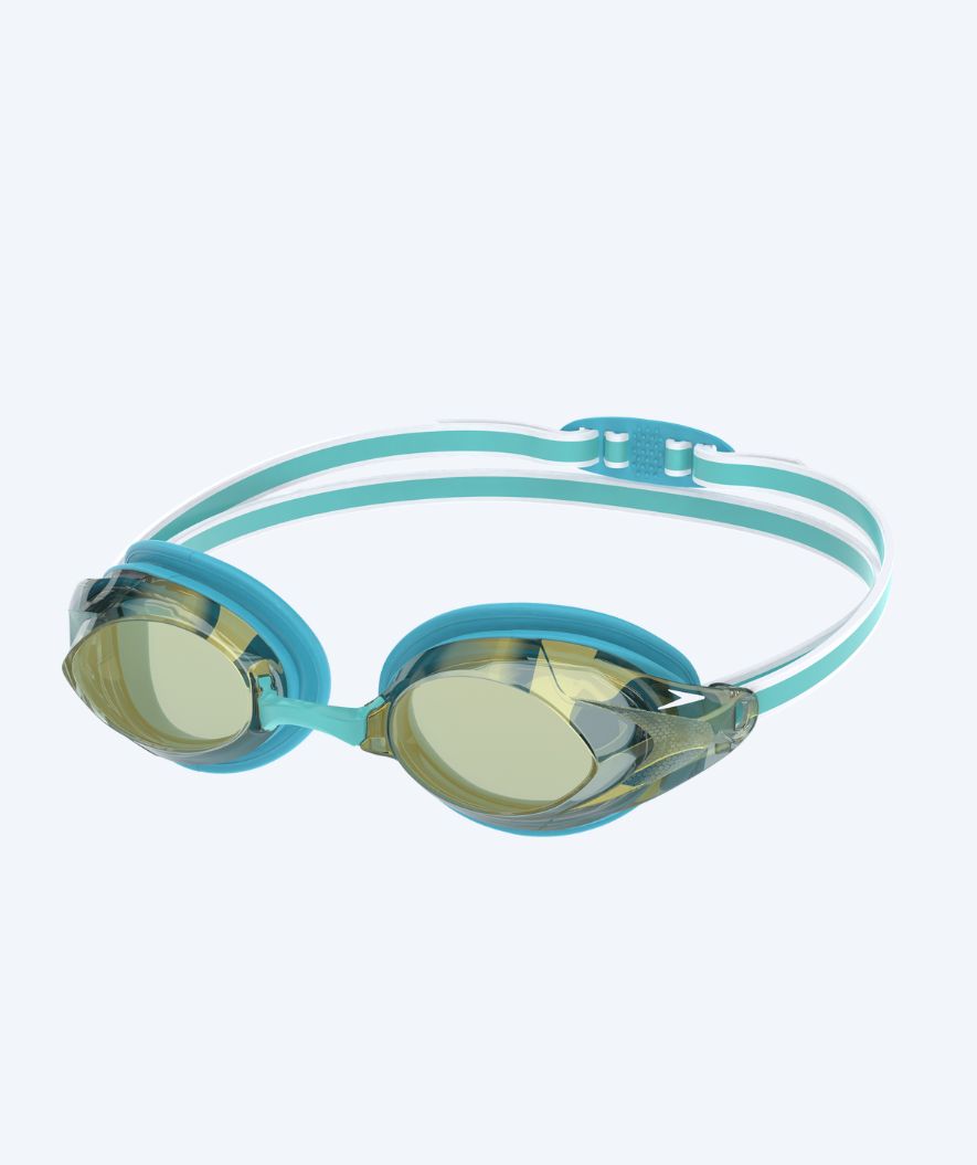 Speedo Elite-uimalasit naisille - Vanquisher 3.0 Mirrored - Turkoosi/kulta