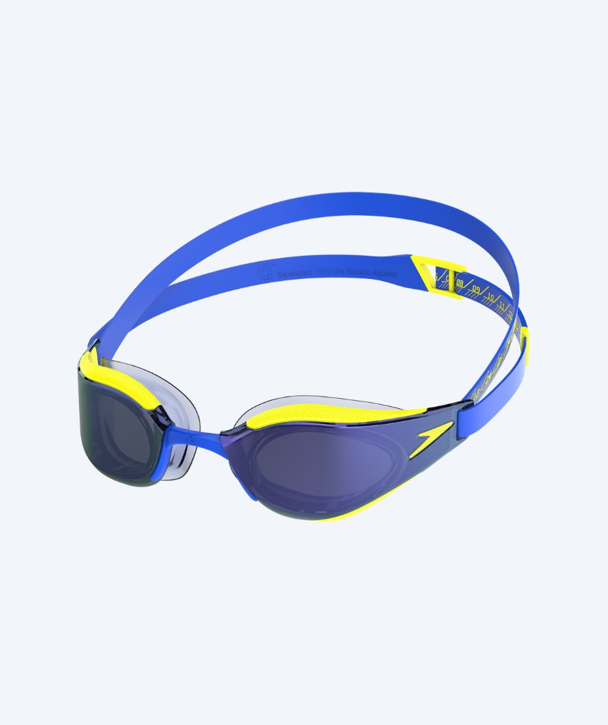 Speedo Elite-uimalasit - Fastskin Hyper Elite Mirror - Keltainen/sininen