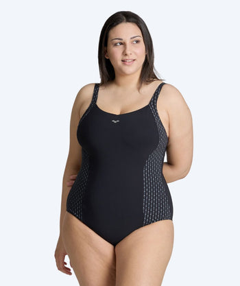Arena uimapuku plus size naisille - Bodylift Laura - Musta