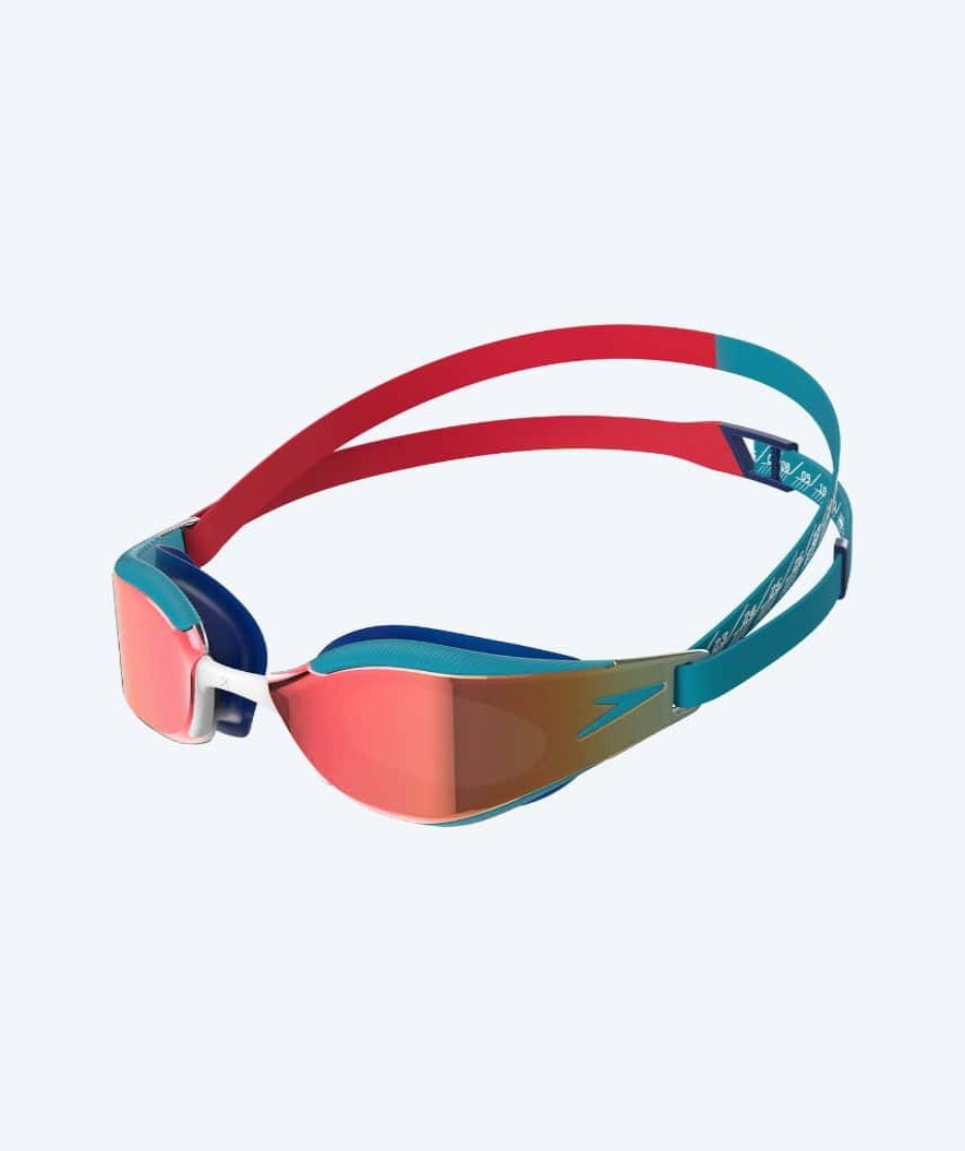 Speedo kilpauimalasit lapsille (6-14) - Fastskin Hyper Elite Mirror - Punainen/sininen