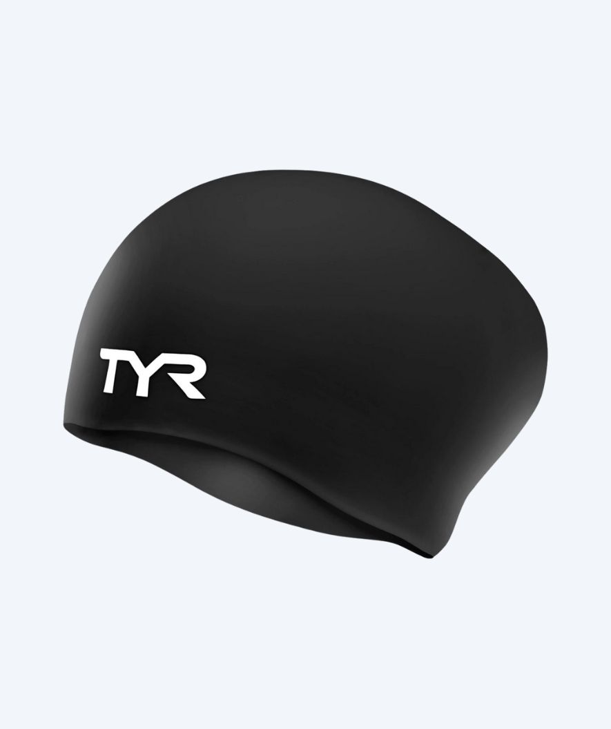 TYR uimalakki pitkille hiuksille - Silicone - Musta
