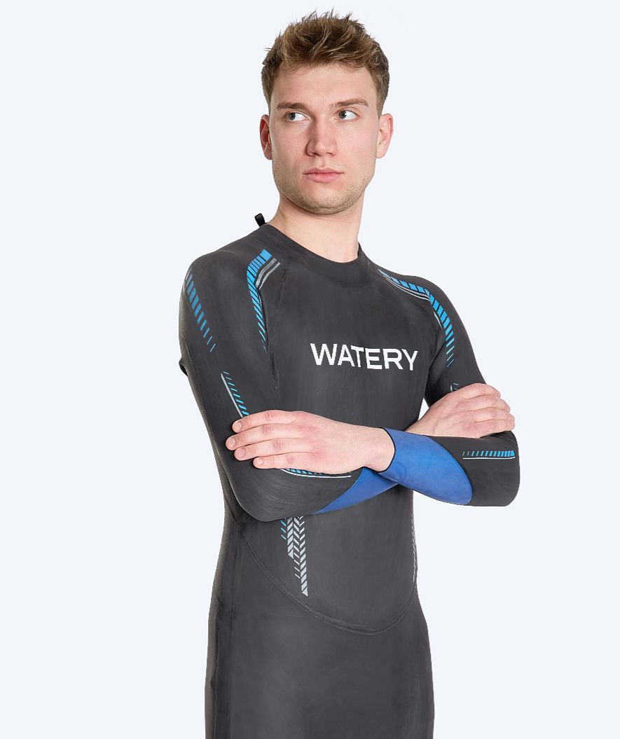 Watery märkäpuku miehille - Calder Rapid - Musta/sininen
