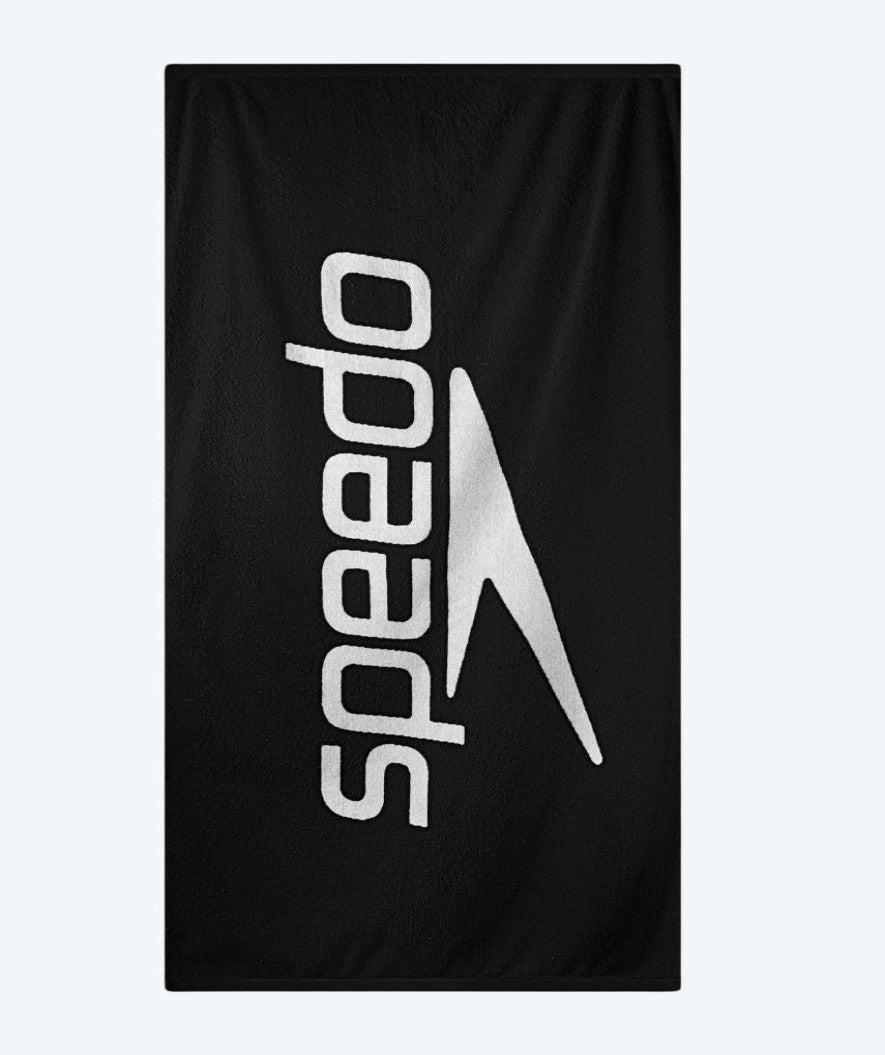 Speedo kylpypyyhe - Logo - Musta/valkoinen