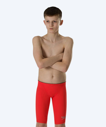 Speedo kilpauimahousut pojille - LZR Element - Punainen/hopea (Limited 2026)