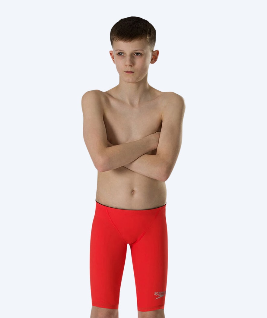 Speedo kilpauimahousut pojille - LZR Element - Punainen/hopea (Limited 2026)