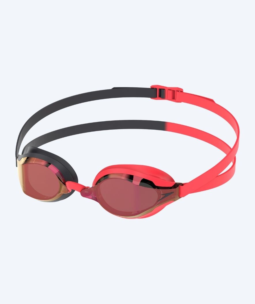 Speedo Elite-uimalasit - Fastskin Speedsocket 2 Mirror - Punainen/Musta