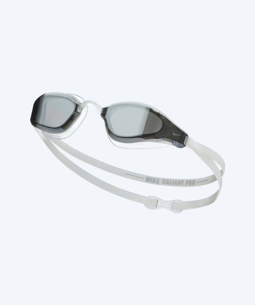 Nike Elite-uimalasit - Valiant Pro Mirror - Valkoinen/Hopea