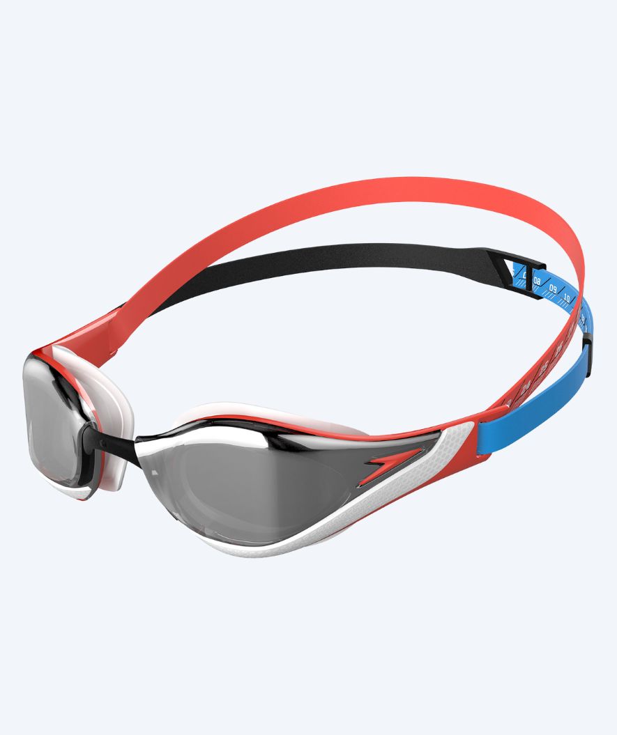 Speedo Elite-uimalasit - Fastskin Pure Focus Mirror - Punainen/musta