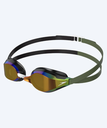 Speedo Elite-uimalasit - Fastskin Speedsocket 2 Mirror - Vihreä/musta