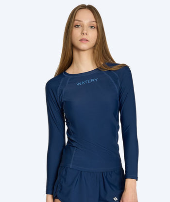 Watery UV-paidat naisille - Remington Pitkähihainen Rashguard - Tummansininen