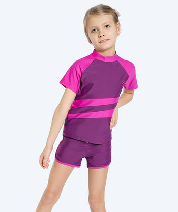Watery UV-paidat lapsille - Manami Lyhythihainen Rashguard - Violetti