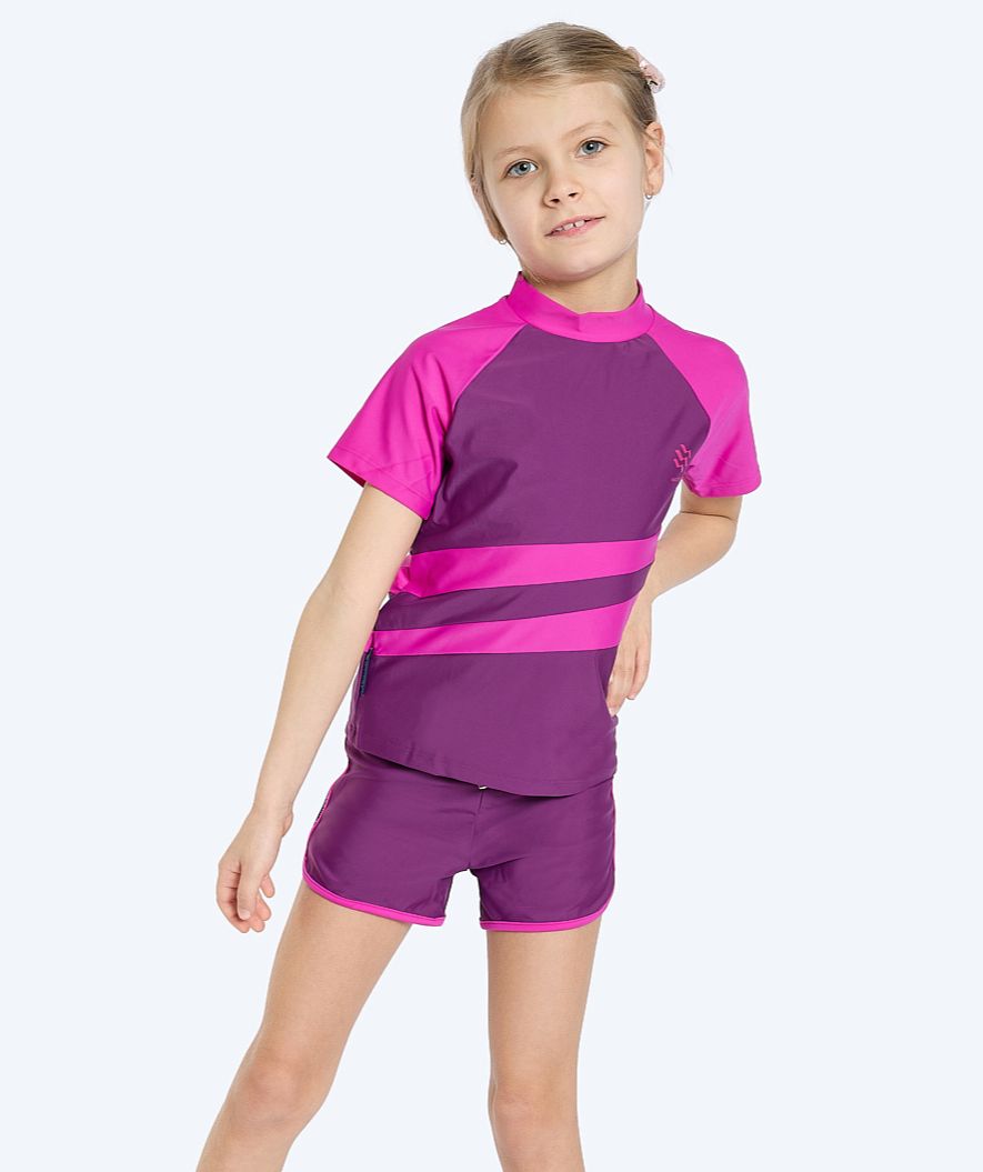 Watery UV-paidat lapsille - Manami Lyhythihainen Rashguard - Violetti