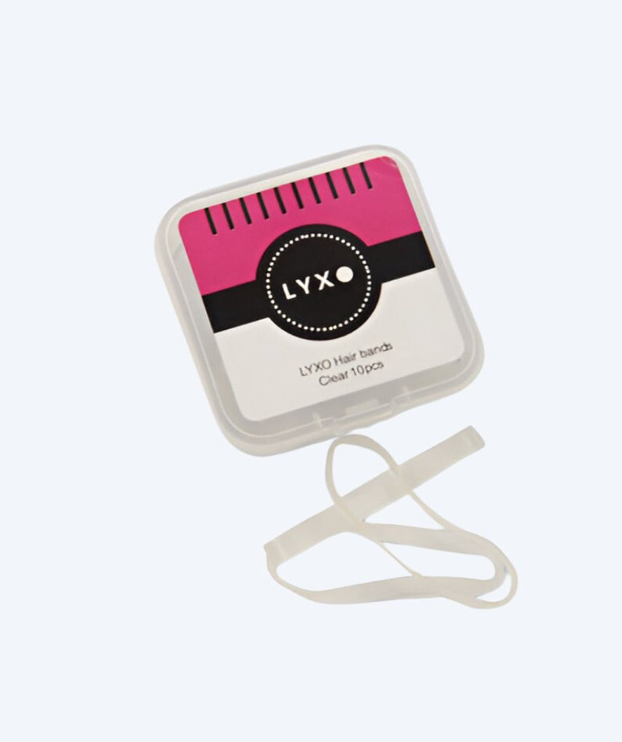 Lyxo hiuslenkit uintiin (10 kpl) - Läpinäkyvä