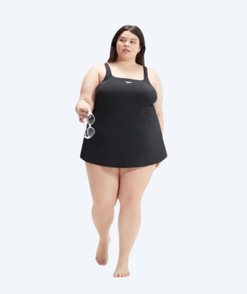 Speedo uimapuku plus size naisille - Swim Dress - Musta