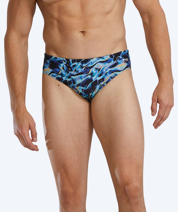TYR kolmiomalliset uimahousut miehille - Durafast Elite Energia - Sininen