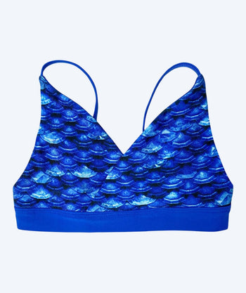 Fin Fun merenneitobikinin yläosa tytöille ilman röyhelöitä - Arctic Blue