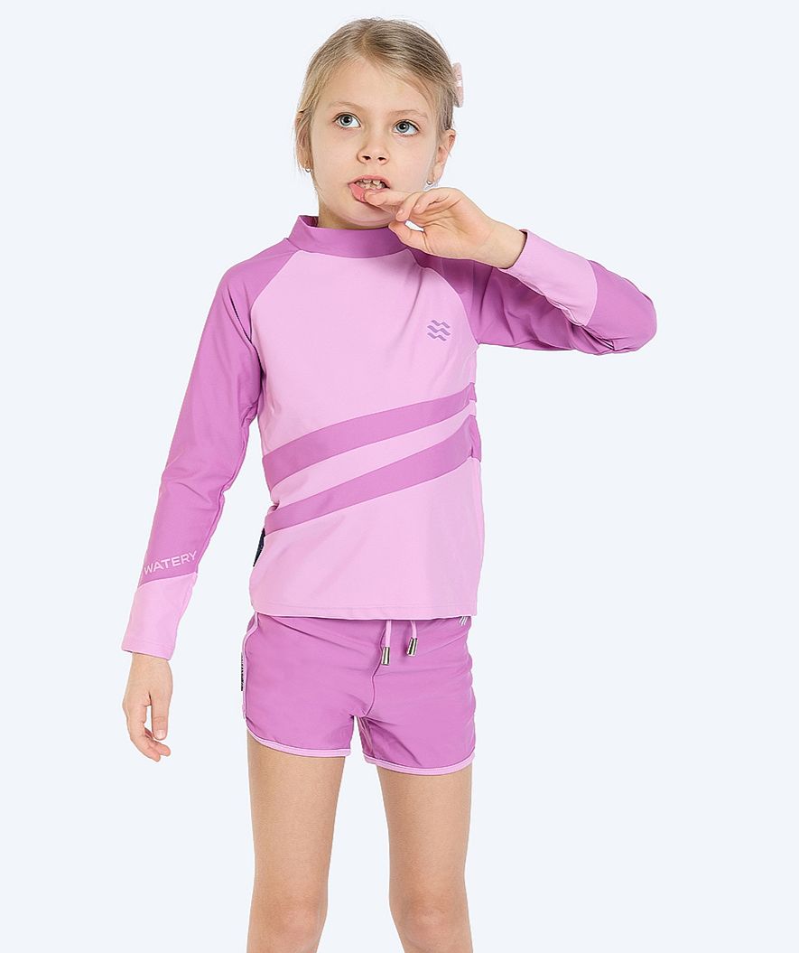 Watery UV-paidat lapsille - Manami Pitkähihainen Rashguard - Atlantic Purple