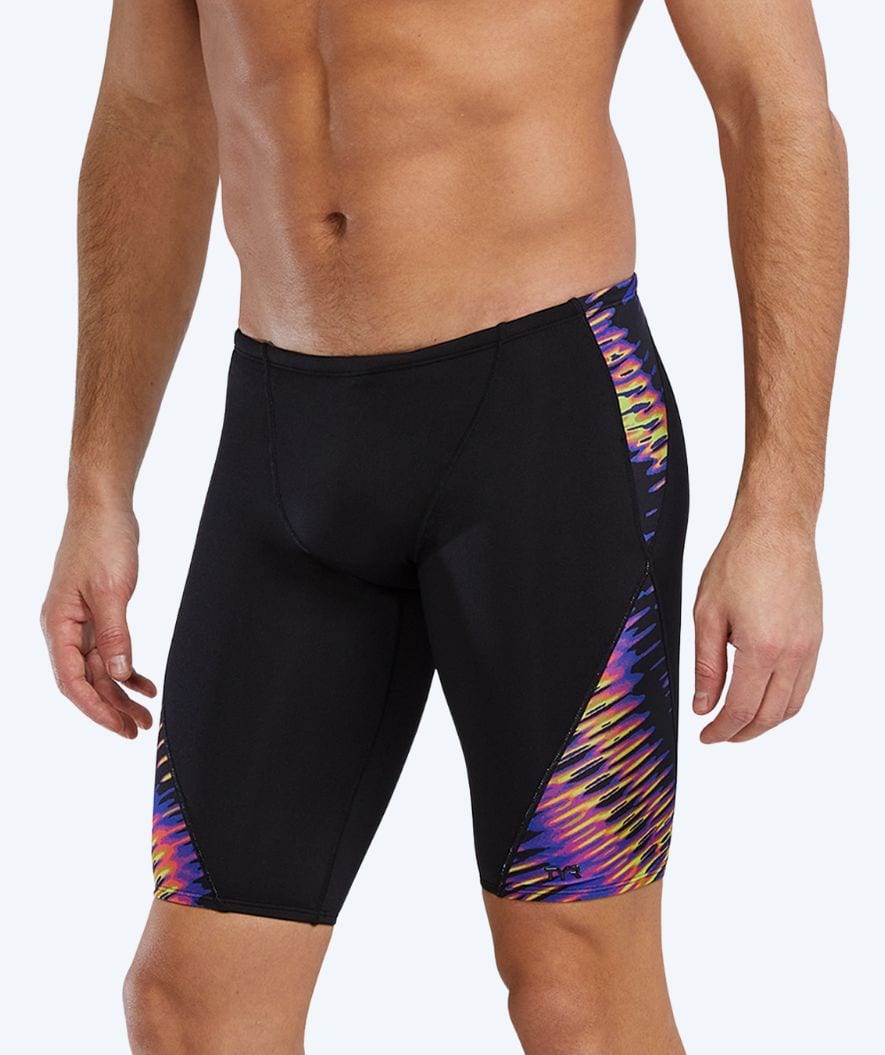 TYR pitkät uimahousut miehille - Evolved Blade Splice - Musta/monivärinen