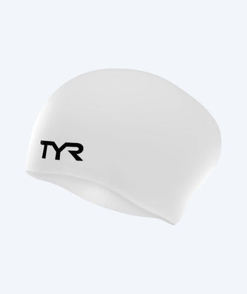 TYR uimalakki pitkille hiuksille - Silicone - Valkoinen
