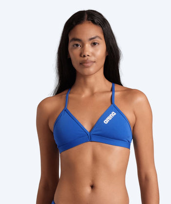 Arena bikinin yläosat naisille - Solid Tie Back - Sininen