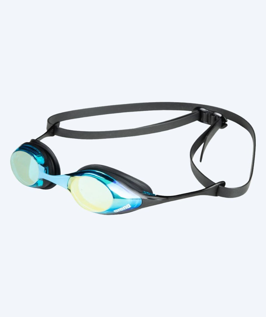 Arena uimalasit - Cobra SWIPE Mirror - Musta/aqua