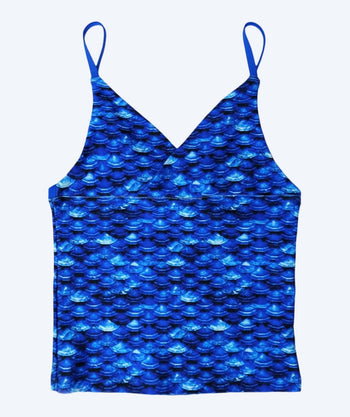 Fin Fun tankinin yläosa tytöille - Arctic Blue