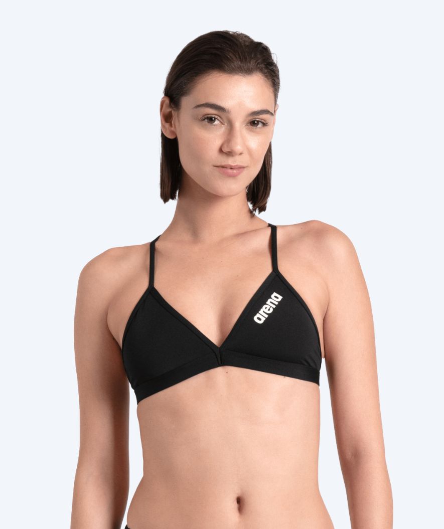 Arena bikinin yläosat naisille - Solid Tie Back - Musta