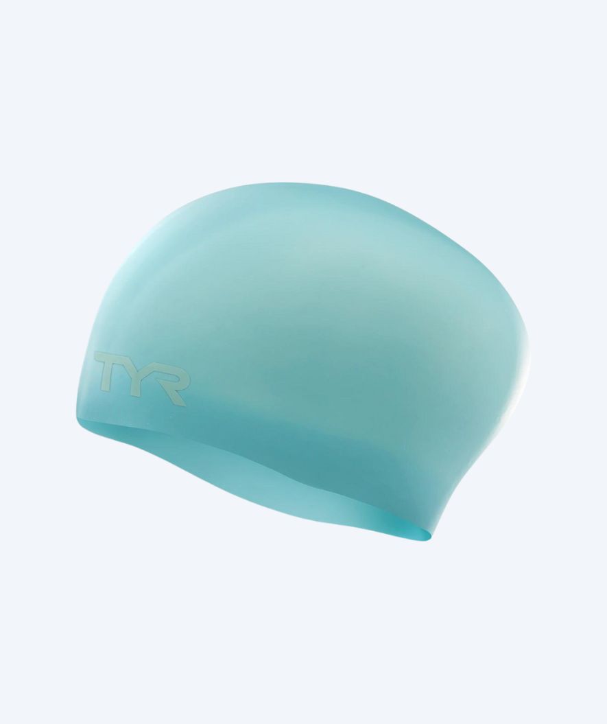 TYR uimalakki pitkille hiuksille - Silicone - Vaaleansininen