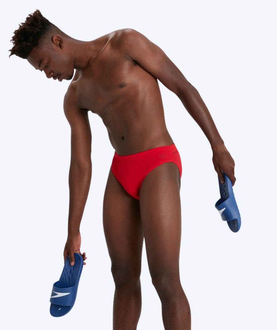 Speedo kolmiomalliset uimahousut miehille - Eco Endurance - Punainen