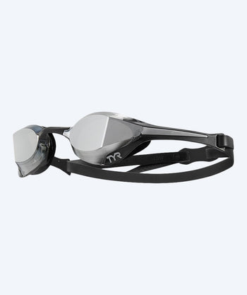 TYR Elite-uimalasit - Tracer-X Elite Mirrored - Musta/hopea
