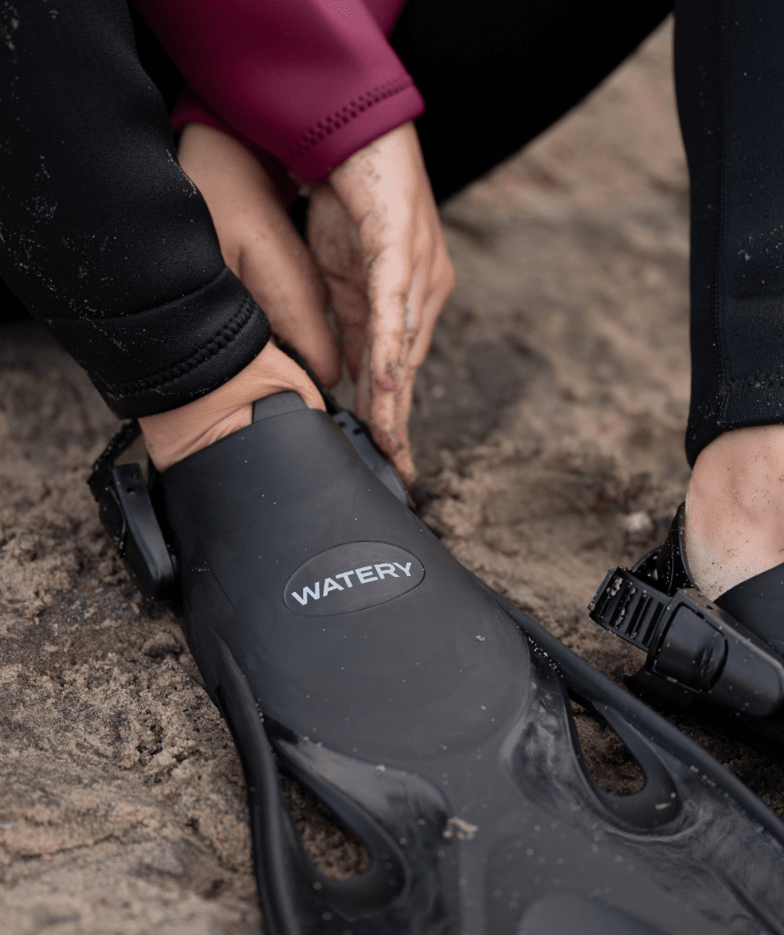 Watery lyhyet uimaräpylät - Fisher - Musta