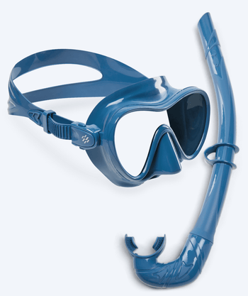 Watery Combo snorkkelisetti aikuisille - Cliff - Sininen