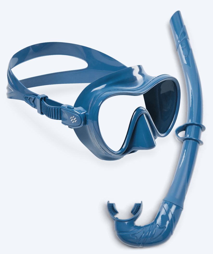 Watery Combo snorkkelisetti aikuisille - Cliff - Sininen