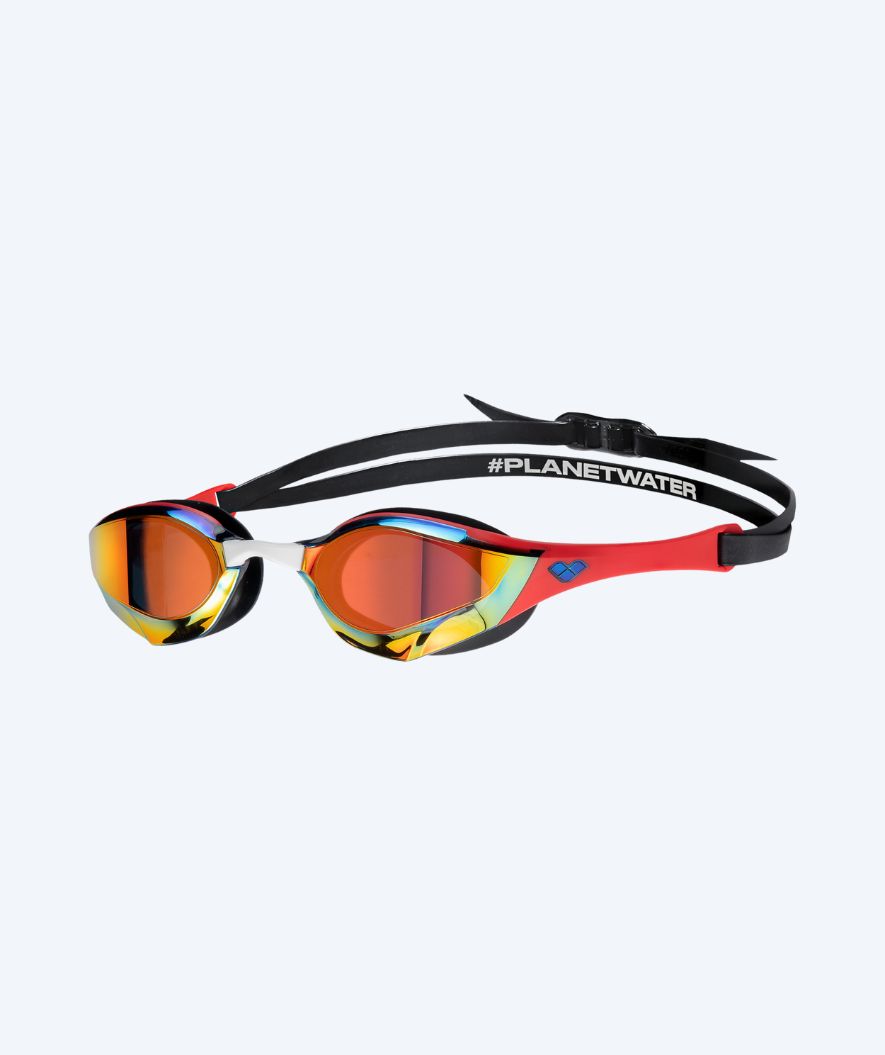 Arena Elite-uimalasit - Cobra Edge SWIPE Mirror - Punainen/kulta