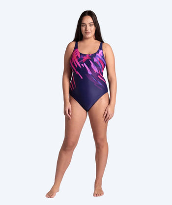 Arena uimapuku plus size naisille - Talea U-Back - Violetti